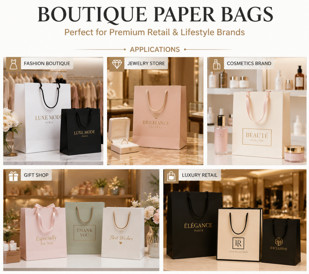 boutique paper bags application