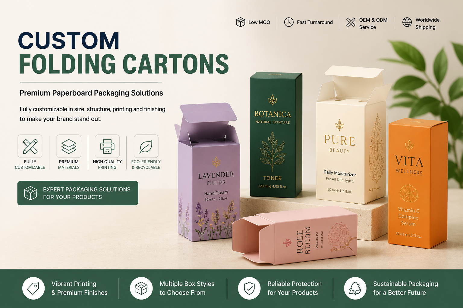 custom folding cartons