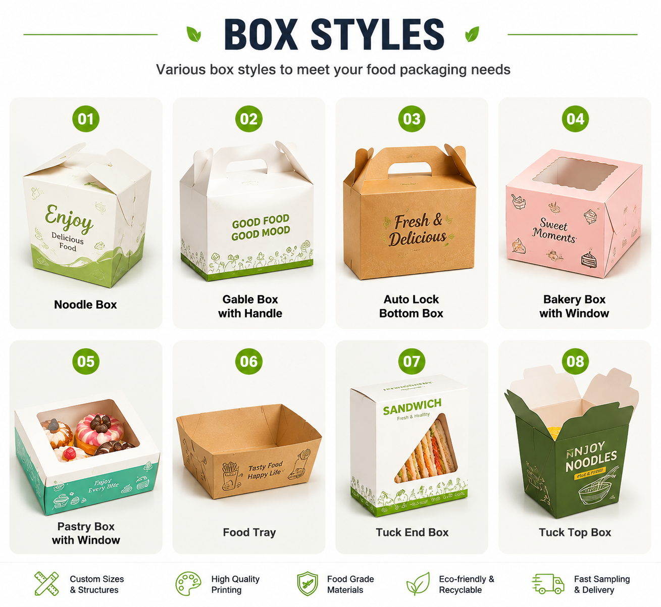 food packaging paper box style