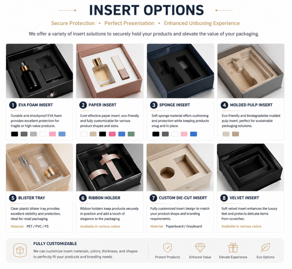 Gift box inserts