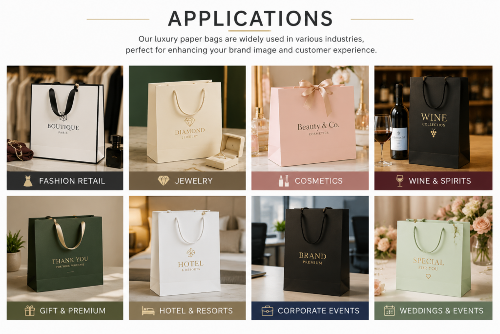 luxury paper bag application
