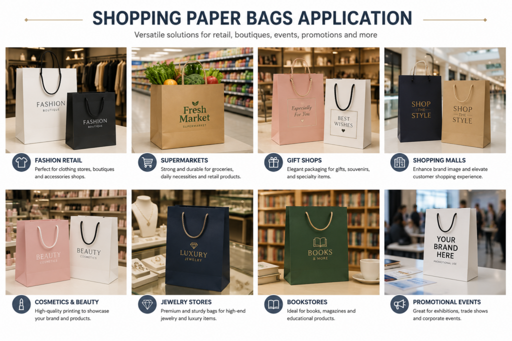 shopping paper bags application