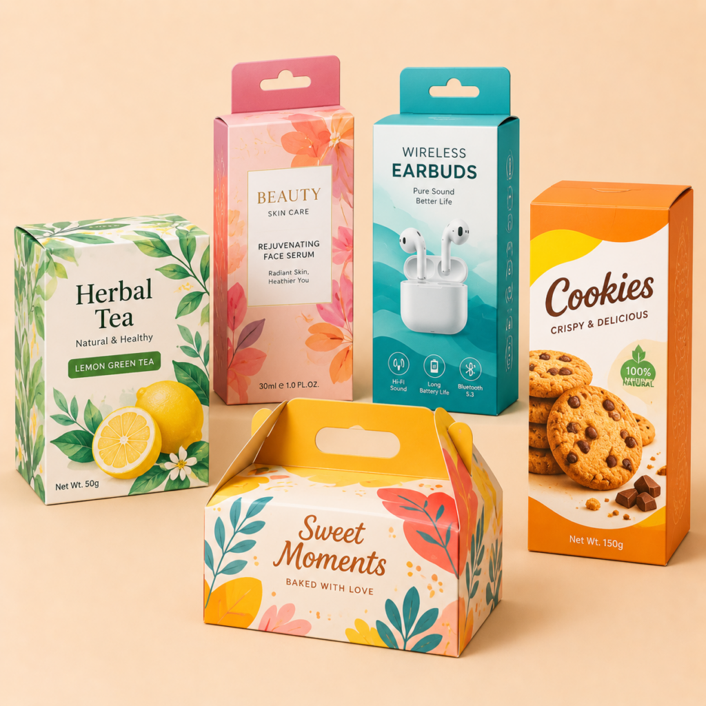 printed folding paper boxes